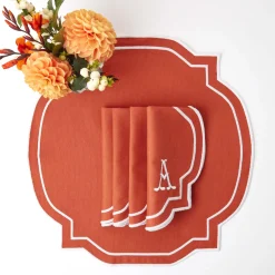Burnt Orange Placemats (Set Of 4)