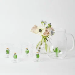 Cactus Water Glasses (Set 4)