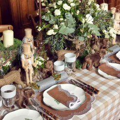 Camille Chestnut Candle Holders (Pair)