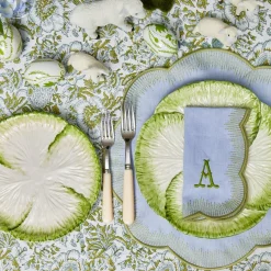 Capri Lettuce Dinner & Starter Plate (Set Of 8)