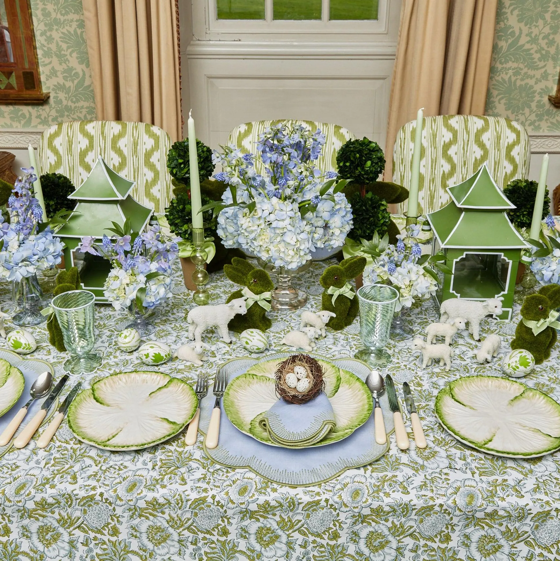 Capri Lettuce Dinner & Starter Plate (Set Of 8)