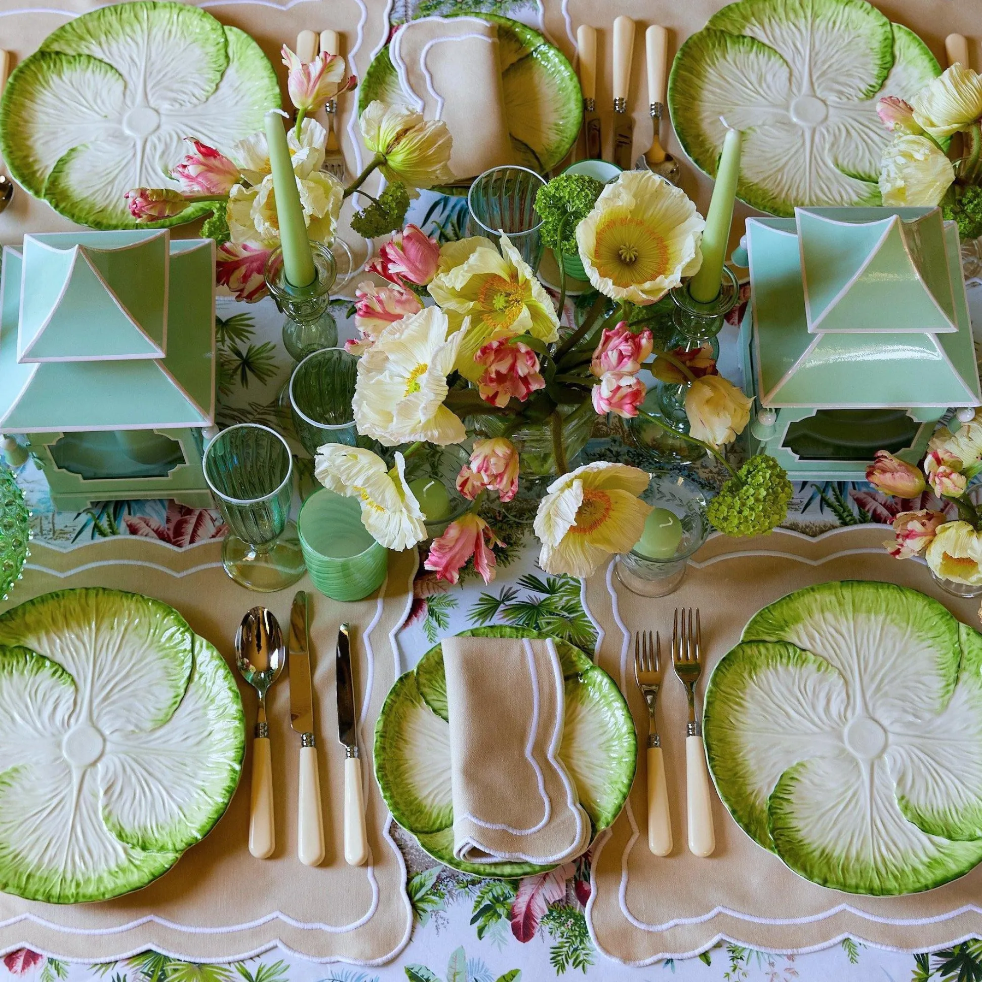 Capri Lettuce Starter Plate (Set Of 4)