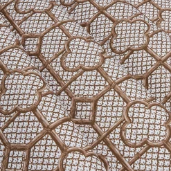 Chestnut Brown Bamboo Trellis Fabric