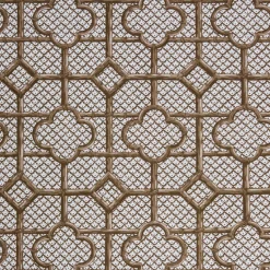 Chestnut Brown Bamboo Trellis Fabric