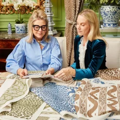 Chestnut Brown Ikat Stripe Fabric