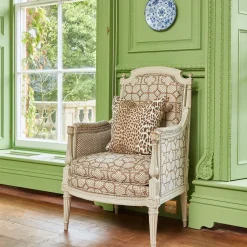 Chestnut Brown Leopard Fabric