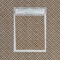 Chestnut Brown Lotus Flower Fabric