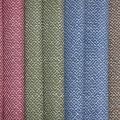 Chestnut Brown Lotus Flower Fabric