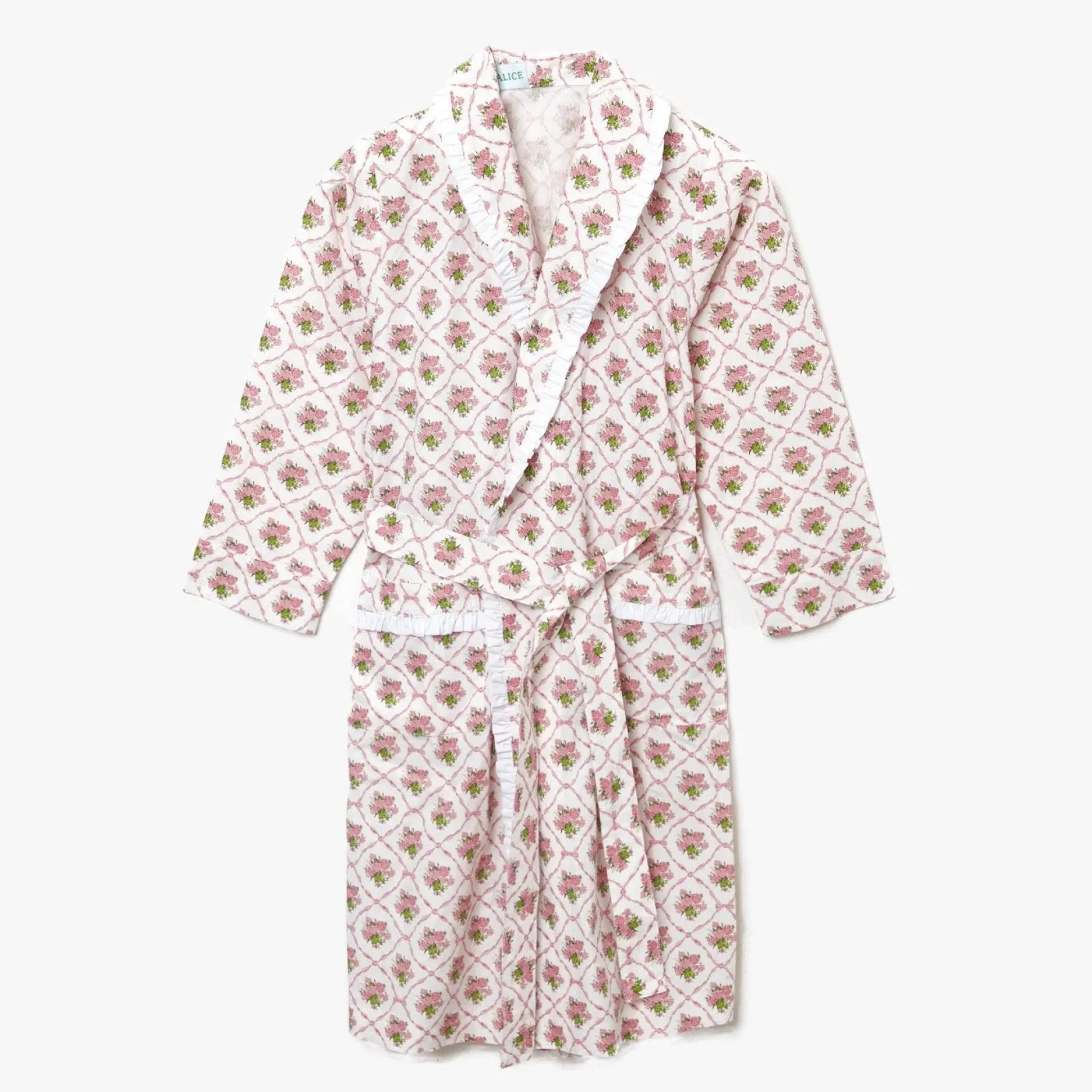 Children's Pink Bouquet Dressing Gown