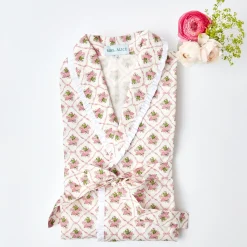 Children's Pink Bouquet Dressing Gown