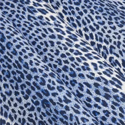 Cobalt Blue Leopard Fabric