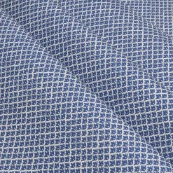 Cobalt Blue Lotus Flower Fabric