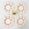 Coral Dinner & Starter Plates (Set Of 8)