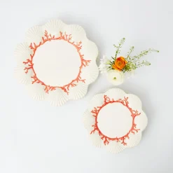 Coral Dinner & Starter Plates (Set Of 8)