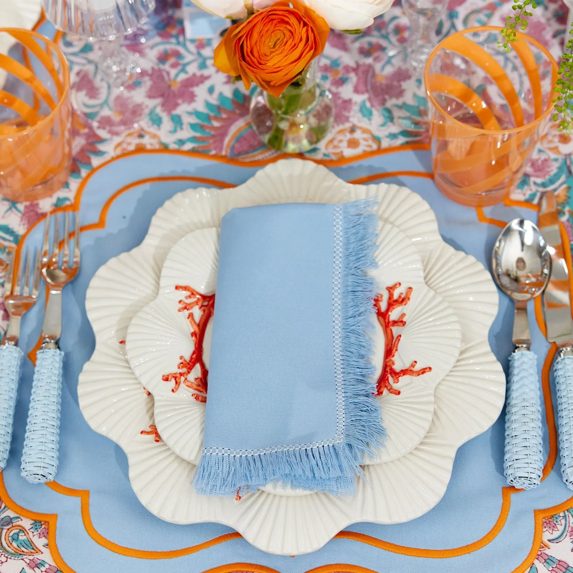 Coral Dinner Plates (Set Of 4)