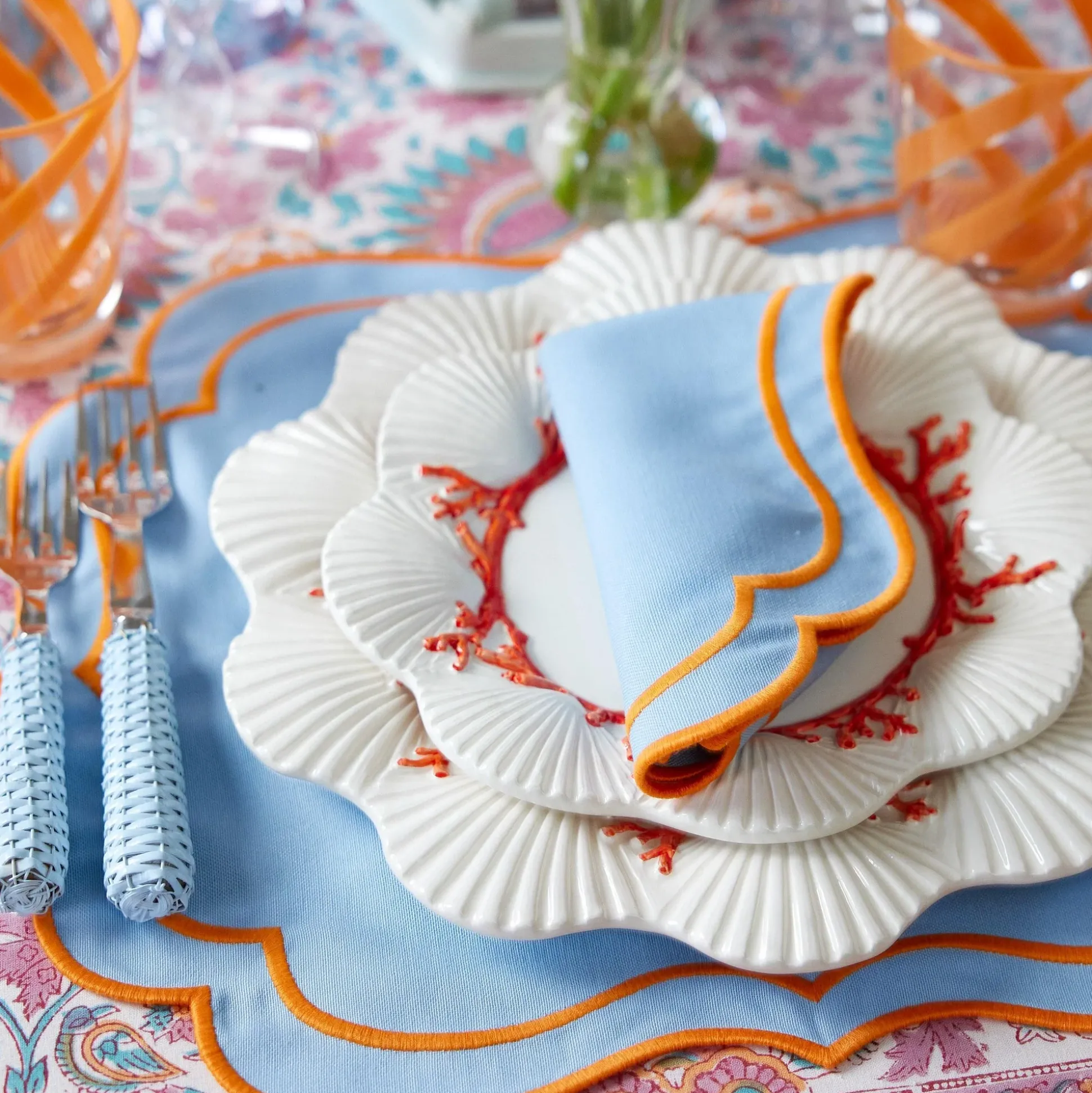 Coral Dinner Plates (Set Of 4)