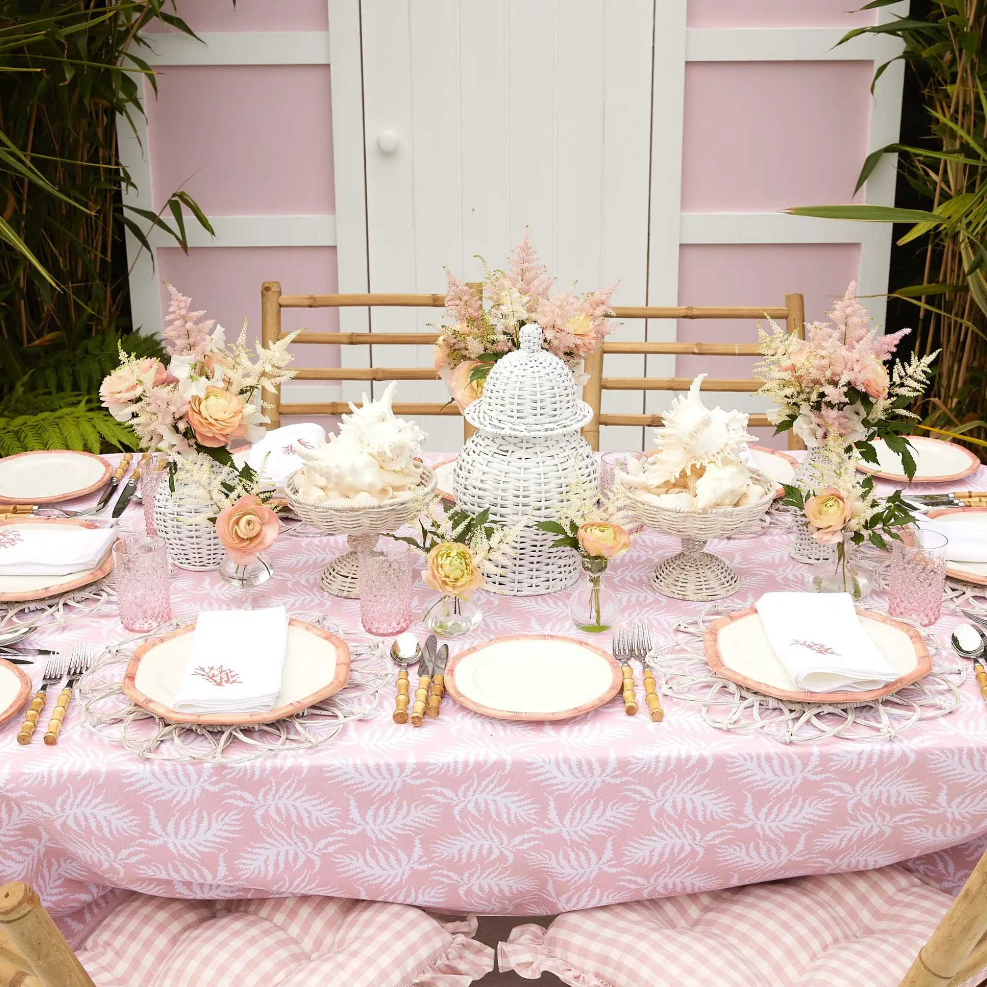 Coral Linen Napkins (Set Of 4)