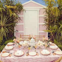 Coral Linen Placemats & Napkins (Set Of 4)