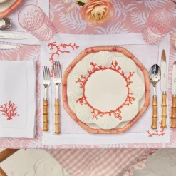 Coral Linen Placemats (Set Of 4)