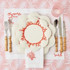 Coral Linen Placemats (Set Of 4)