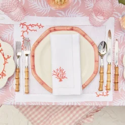 Coral Linen Placemats (Set Of 4)
