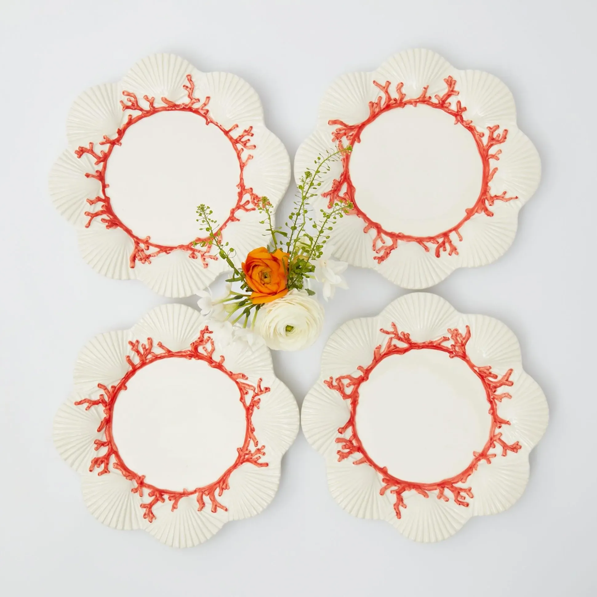 Coral Starter Plates (Set Of 4)