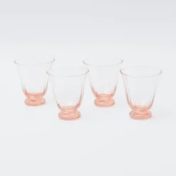 Coral Tulip Water Glass (Set Of 4)