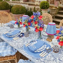 Coronation Blue Linen Napkins (Set Of 4)