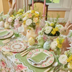 Dahlia Garland Dinner & Starter Plates (Set Of 8)