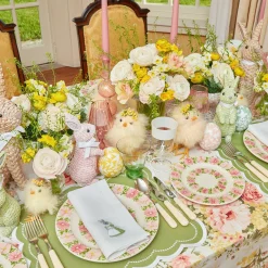 Dahlia Garland Dinner & Starter Plates (Set Of 8)