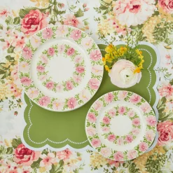 Dahlia Garland Dinner Plate