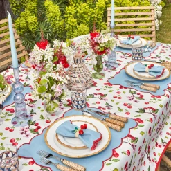 Delphine Blue Candle Holders (Pair)