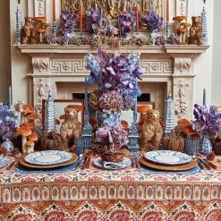 Dusty Blue Candles (Set Of 8)