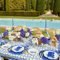 Dusty Blue Candles (Set Of 8)