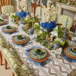 Dusty Blue Candles (Set Of 8)