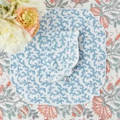 Edie Blue Coral Napkins (Set Of 4)