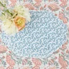 Edie Blue Coral Placemats (Set Of 4)