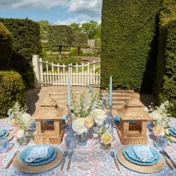 Edie Blue Coral Placemats (Set Of 4)