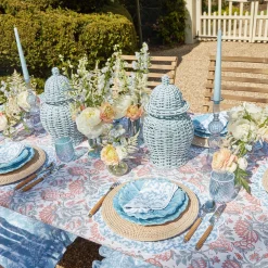 Edie Blue Coral Placemats (Set Of 4)