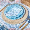 Edie Blue Coral Placemats & Napkins (Set Of 4)