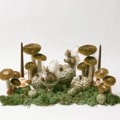 Elise Small Amber Candle Holder (Pair)