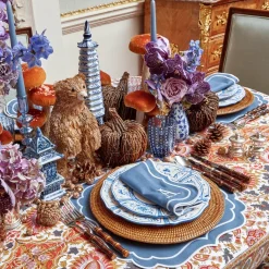 Elodie Blue Candle Holders (Pair)