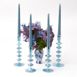 Elodie Blue Candle Holder Set