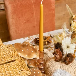 Elodie Chestnut Candle Holder (Pair)