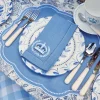 Eloise Blue Placemats & Coronation Napkins (Set Of 4)