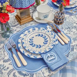 Eloise Blue Placemats & Coronation Napkins (Set Of 4)