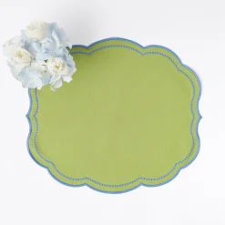 Eloise Green And Blue Placemats & Napkins (Set Of 4)