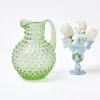 Emerald Hobnail Jug