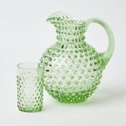 Emerald Hobnail Jug