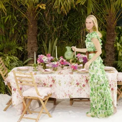 Emerald Hobnail Jug & Rose Handle